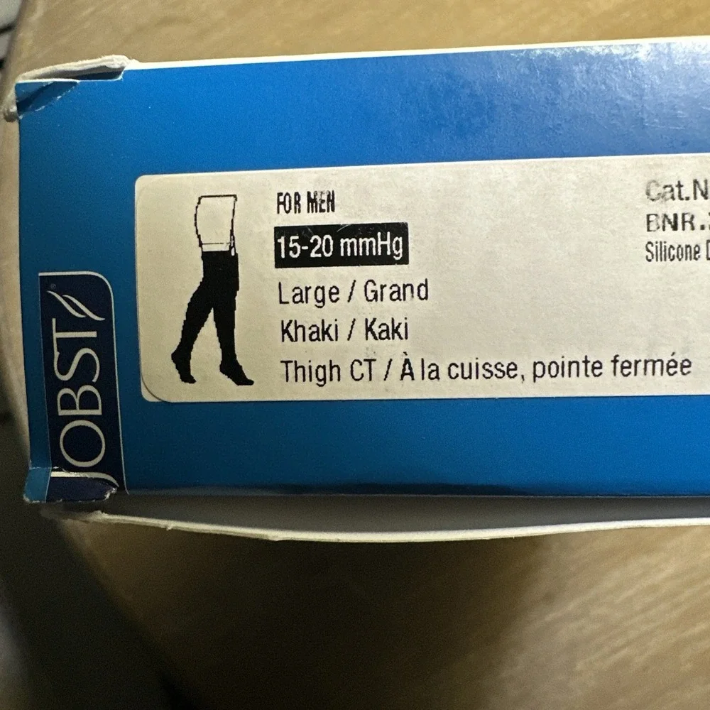 Jobst For Men Compression Stockings 15-20 mmhg Supports Therapeutic Therapy